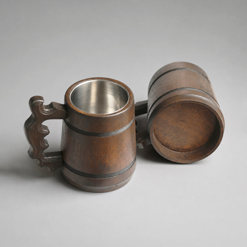 Groomsmen Mug, Wooden Tankard, Custom Beer Mug, Beer Stein, Handmade Mug for Wedding Favors