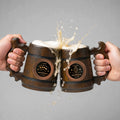 Groomsmen Mug, Wooden Tankard, Custom Beer Mug, Beer Stein, Handmade Mug for Wedding Favors