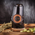 Custom Groomsman Gift, Natural Horn Mug with Leather Band, Engraved Medallion