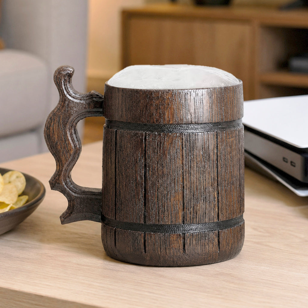 Custom Logo Mug, Engraved Beer Mug, Personalized Wood Chalice, Beer Mug Handle, Beer Mug Set, Monogrammed Beer Stein, Gift for Men