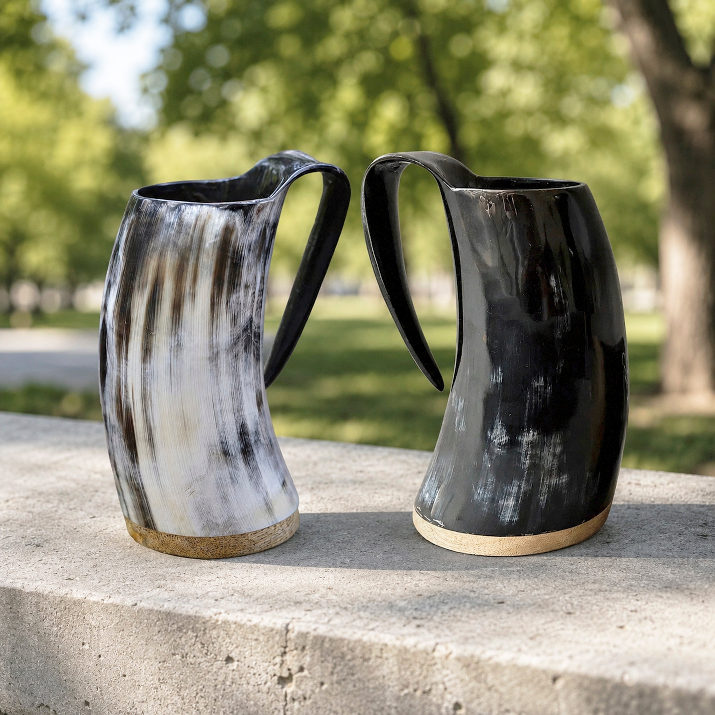 Viking Horn Mug, Custom Beer Stein, Handmade Mug, Engraved Horn Cup, Viking Tankard Gift